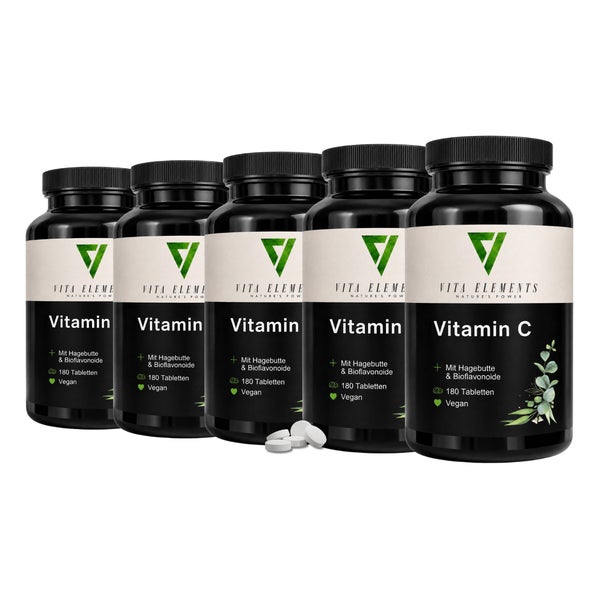 Vita Elements Vitamin C Tabletten 5 x 180 St