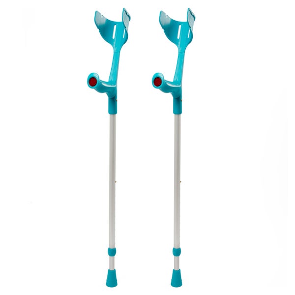 Rebotec Magic-Soft - 2x Krücke Gehhilfe Unterarmgehstütze (1 Paar) in Türkis 2 St