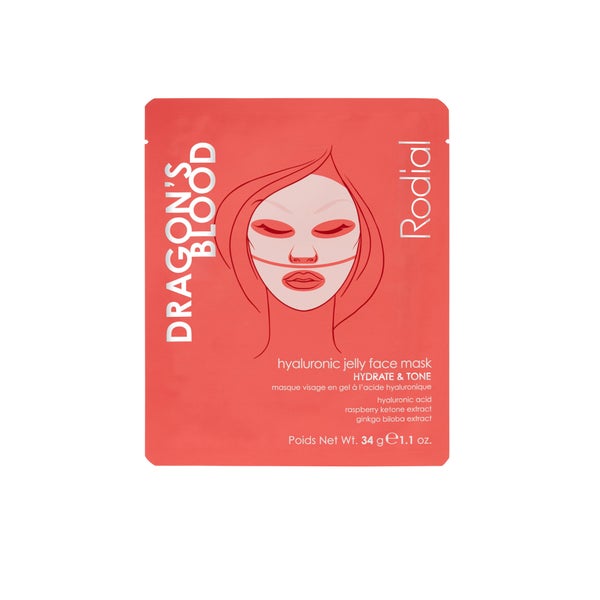 Rodial Feuchtigkeitsmaske Dragon's Blood Hyaluronic Jelly Face Mask x4 pack