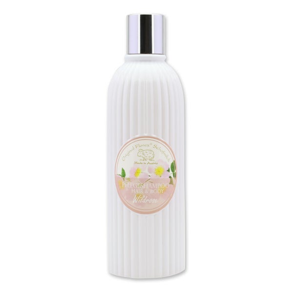 Pflegeshampoo Hair & Body Wildrose mit Bio Schafmilch 330 ml