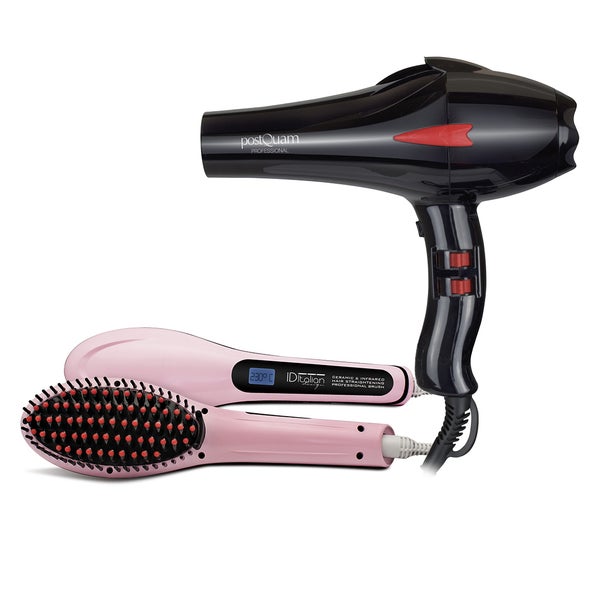 ITALIAN DESIGN ELEKTROGERÄTE Professional Pack Ionic Hairdryer+ Glättungsbürste Id