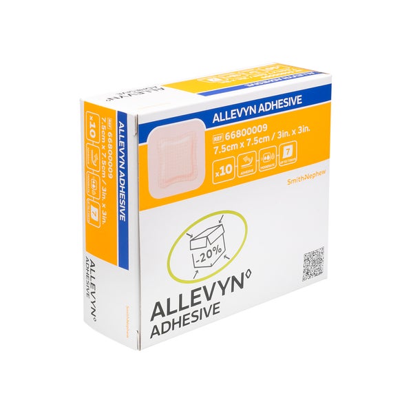 Allevyn Adhesive 7,5x7,5 cm haftende Wun 10 St