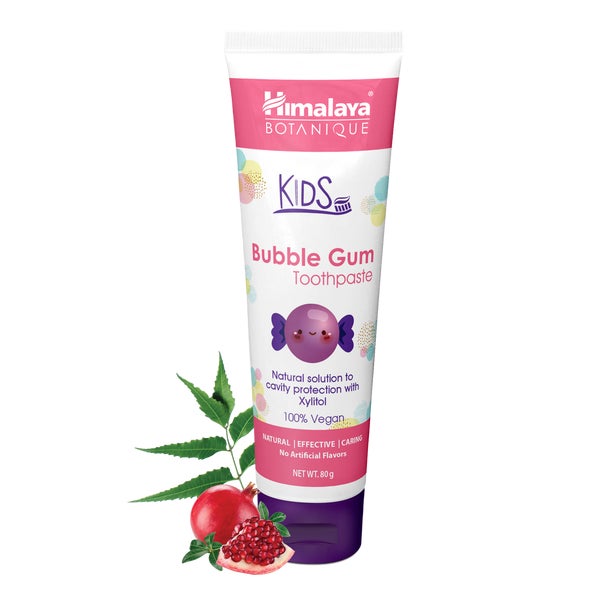 Himalaya Kinderzahnpasta, Kaugummi Zahnbelag fluoridfrei 80g 80 g