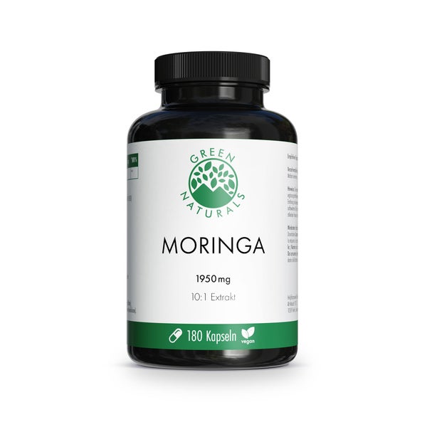 GREEN NATURALS Moringa 1.950 mg hochdosiert vegan 180 St