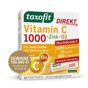 Taxofit Vitamin C 1000+Zink+D3 Direkt Gr 20 St
