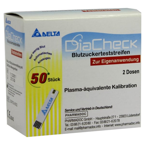 Diacheck Blutzucker Teststreifen 50 St