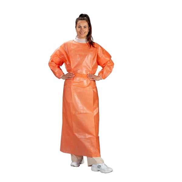 Medi-Inn Infektionsschutzkittel PP orange, 139 x 139 cm, mit PE-Vollbeschichtung 100 St