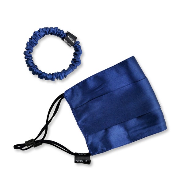 ALLURE & DOUX Gesichtsmaske und Scrunchie S aus Seide