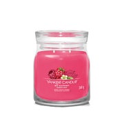 Aromatic candle Signature glass medium Red Raspberry 368 g 1,115 kg