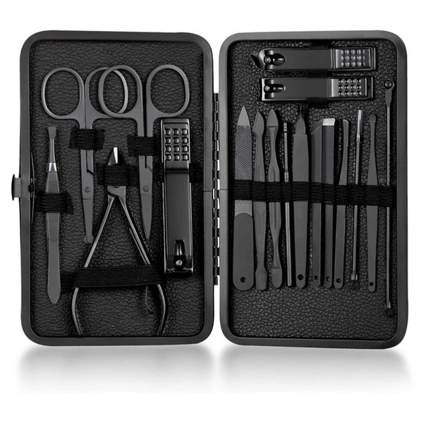 Maniküre Pediküre Set 18-teilig Edelstahl Nagelknipser Reise 1 St