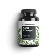 Vitamin D3 + K2 + Omega 3 – Premium K2VITAL® von Kappa 99,7+% All-Trans K2 – Premium Omega 3 in Triglycerid Form und bioverfügbares D3 – in Deutschland produziert & laborgeprüft 90 St