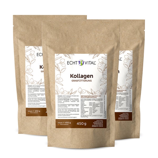 Echt Vital Kollagen - 3 Beutel 3x450 g