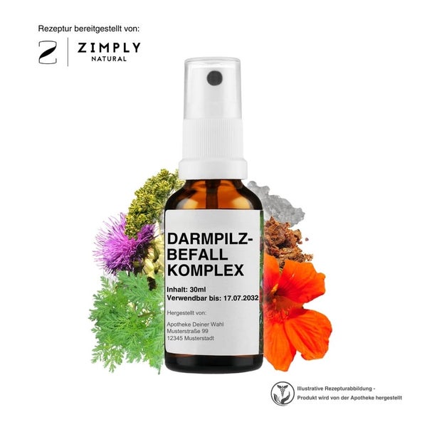 Zimply Natural DARMPILZBEFALL KOMPLEX - Pflanzbasierte Rezeptur 30 ml