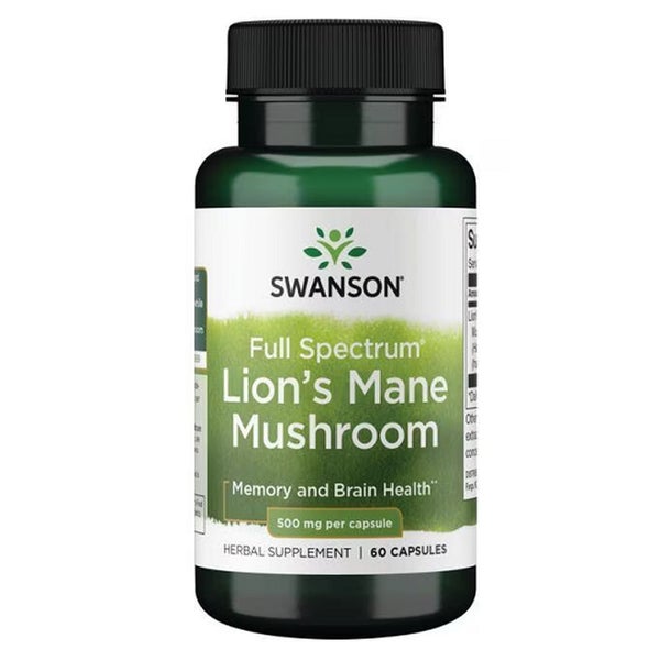 Swanson Full Spectrum Lion´s Mane Mushroom 500mg 60 St