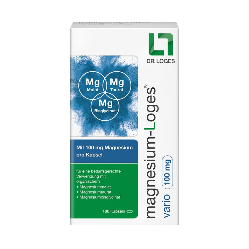 Magnesium-loges Vario 100 Mg Kapseln 180 St