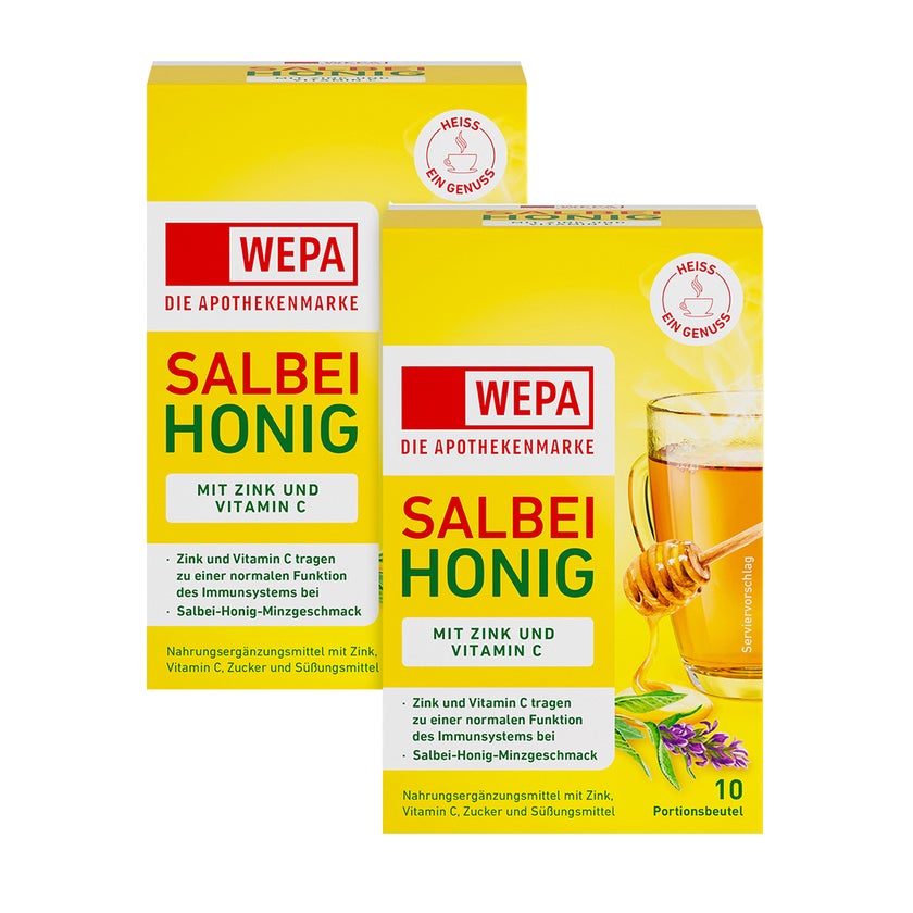 WEPA Salbei+honig+vit.C+zink Doppelpack 2X10X10 g