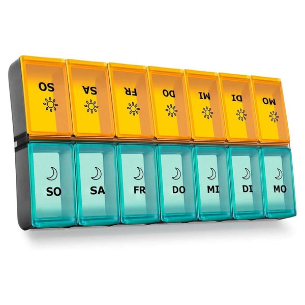 Tablettenbox 7 Tage XL Groß Dispenser für Medikamente, Vitam 1 St