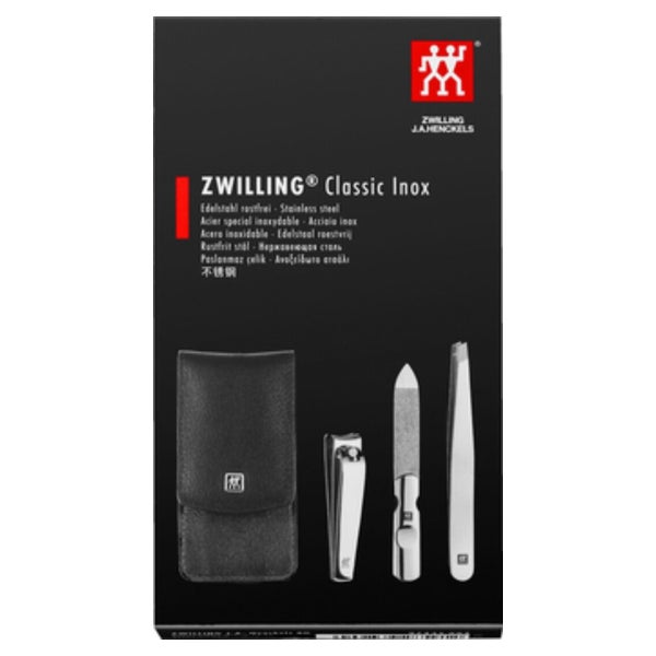 Zwilling Maniküre Pediküre Set 3tlg. mit Nagelknipser, Leder Kosmetikprodukte 1 St