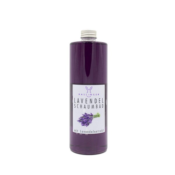 Haslinger Schaumbad Lavendel – Entspannendes Wellnessbad mit echtem Lavendelöl 400 ml