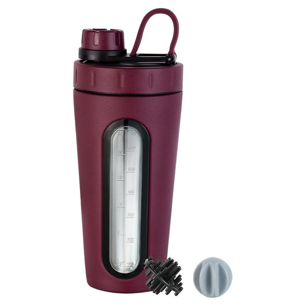 Protein Shaker Flasche 28 oz Edelstahl Becher sichtbares Fen 1 St