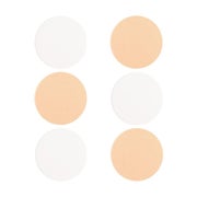 Technique PRO Runde Make-up-Schwämme – Weiß / Beige 1 St