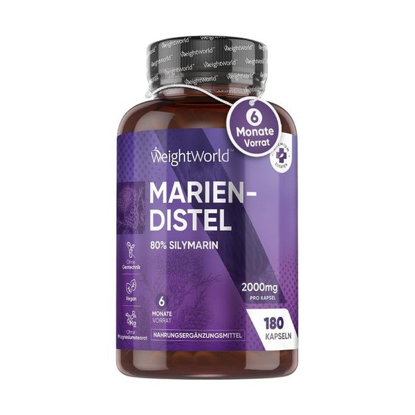 WeightWorld Mariendistel Kapseln 180 St