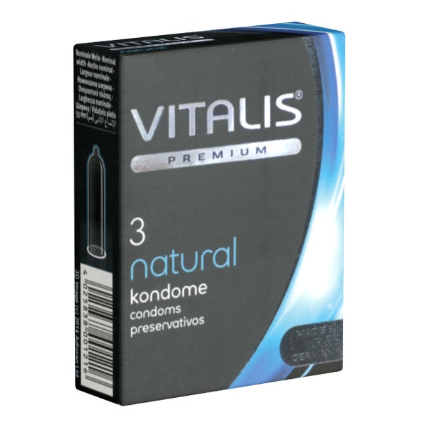 Natural Kondome 3er – transparent, klassisch & sicher (3 Kondome) 3 St
