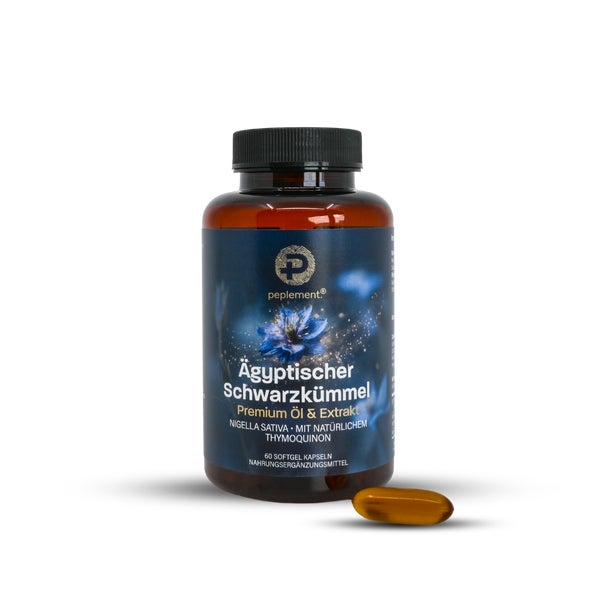 peplement Premium Schwarzkümmel Softgels mit 20% Thymoquinon 60 St