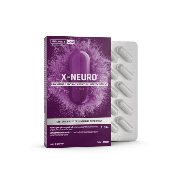 SPLMNT LAB X-NEURO mit Rhodiola, Ashwagandha, Cholin, L-Theanin & Zink 30 St