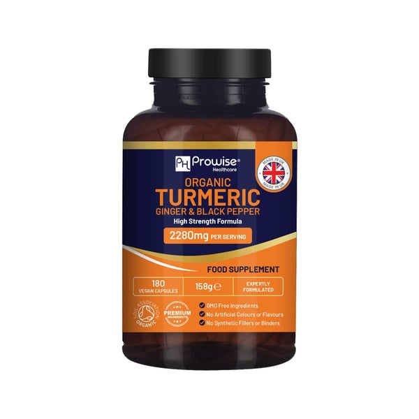 Prowise Healthcare Bio-Kurkuma 2280 mg mit Ingwer & schwarzem Pfeffer 180 St
