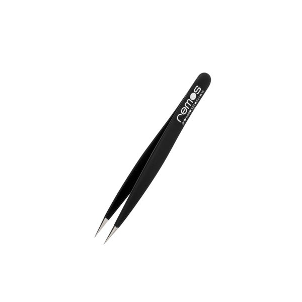 Splitterpinzette Edelstahl 9.5 cm schwarz 1 St