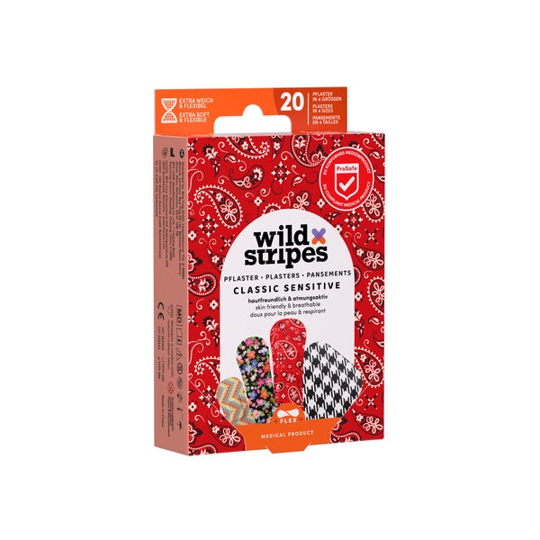 Wild Stripes Sensitive Pflaster - Fashion Edition 20 St