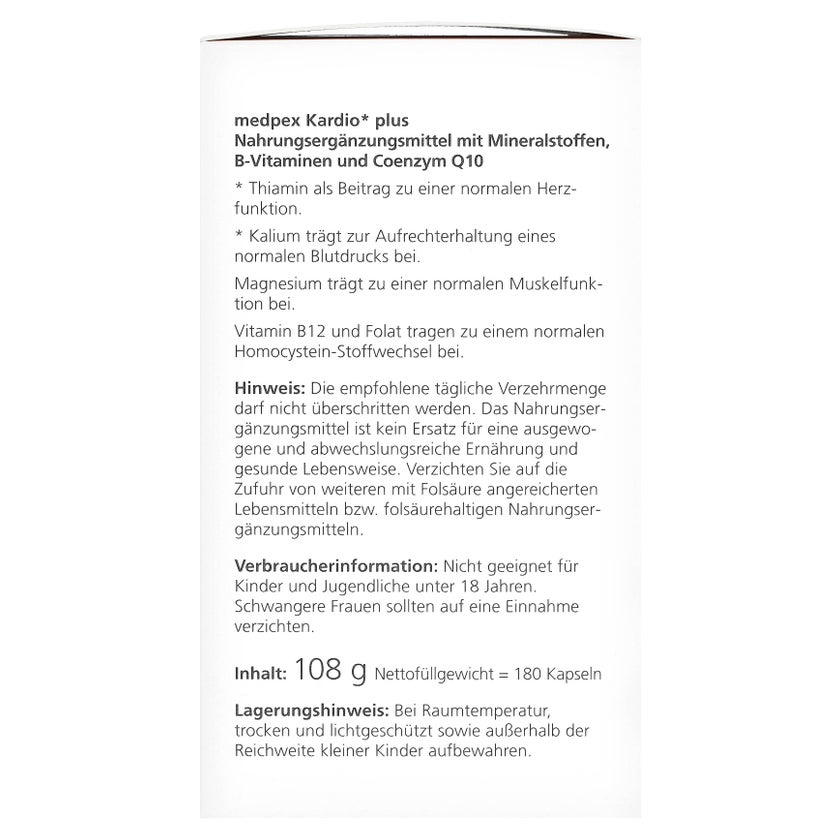 medpex Kardio plus 180 St
