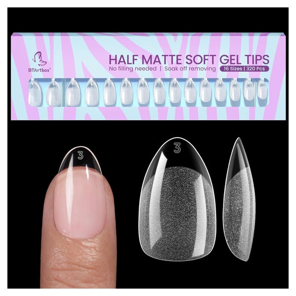 Nagelspitzen Kurz Halbmatt 0.05 ml (20er Pack) halbmatt-kurz 1 St
