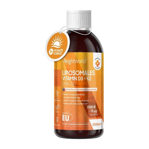 WeightWorld Liposomales Vitamin D3 K2 flüssig 250 ml