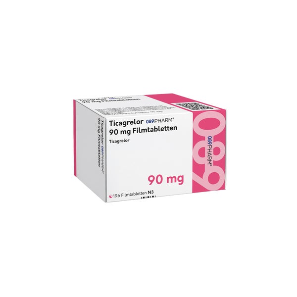 Ticagrelor 089pharm 90 Mg Filmtabletten 196 St