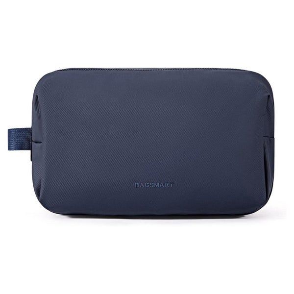 Kulturbeutel Herren Reise Dopp Kit Basic Blau-lederfolie-1 1 St