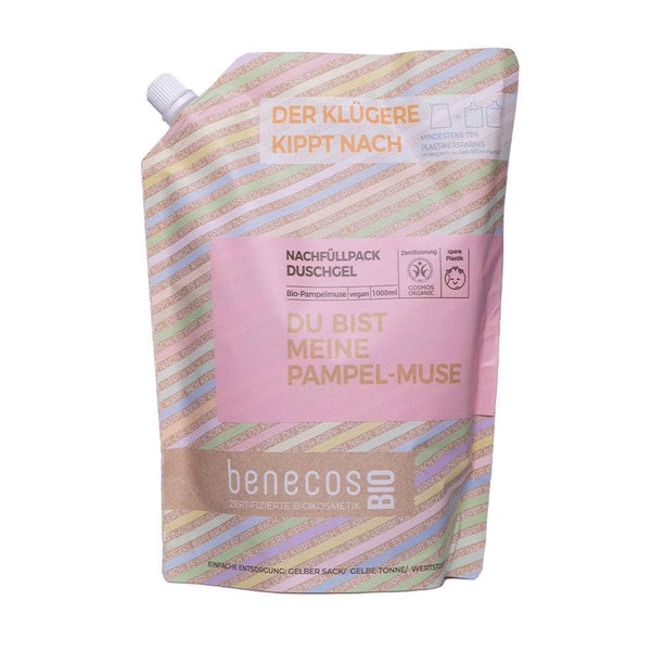 benecos Nachfüllbeutel Duschgel 2in1 Bio Pampelmuse