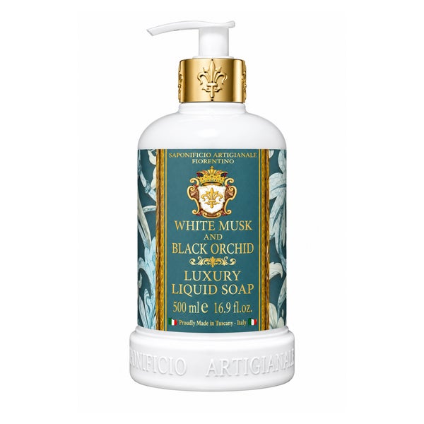 Saponificio Artigianale Fiorentino Flüssigseife White Musk & Black Orchid 500 ml