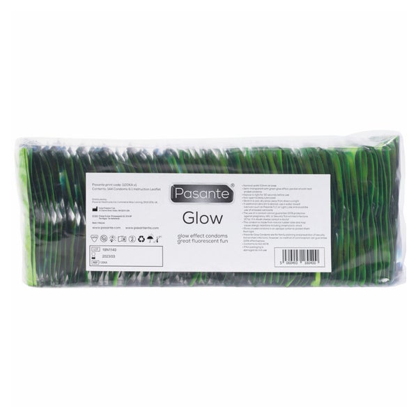 «Glow» leuchtende Kondome mit grünem Leuchteffekt (144 Kondome) 144 St