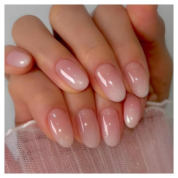 künstliche Nägel Acryl Fullcover Mandel 24 rosa Rosa Farbver 1 St