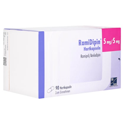 Ramidipin 5 mg/5 mg Hartkapseln 90 St kaufen mit E-Rezept | medpex