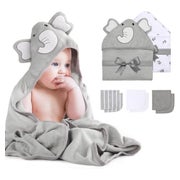 momcozy Baby Badetuch Set, 8-teiliges Babyhandtuch Set 1 St