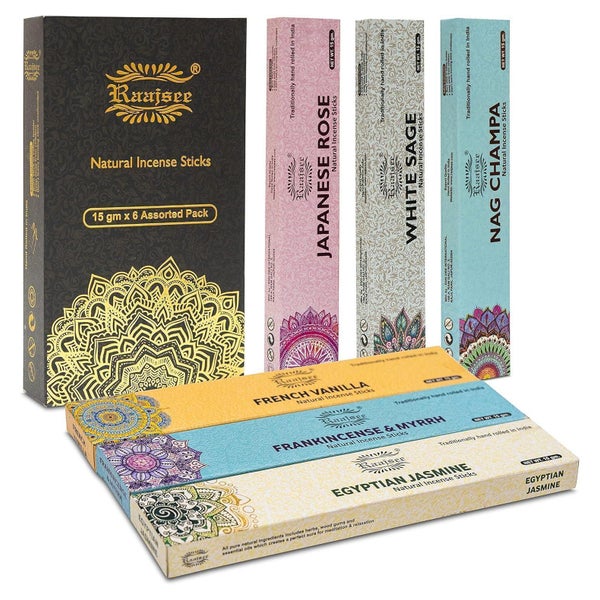 Räucherstäbchen Bio 15g 6er Pack Nag Champa Jasmin Raajsee P 1 St