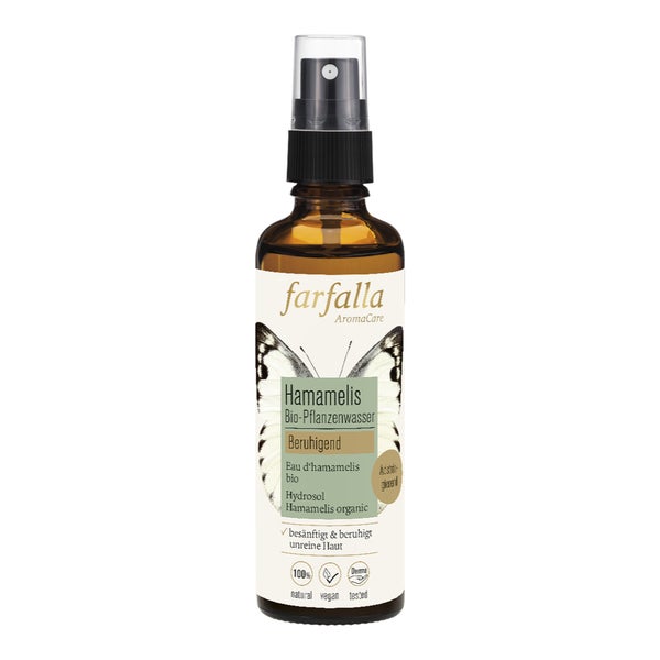 Farfalla Hamamelis Bio- Pflanzenwasser 75 ml