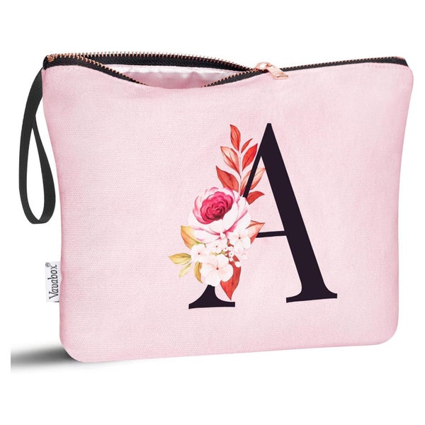 Kosmetiktasche personalisierte AZ Frauen Brautjungfern Pink 1 St