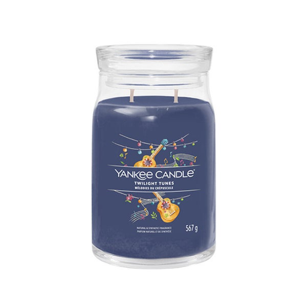 Aromatic candle Signature glass large Twilight Tunes 567 g 0,567 kg
