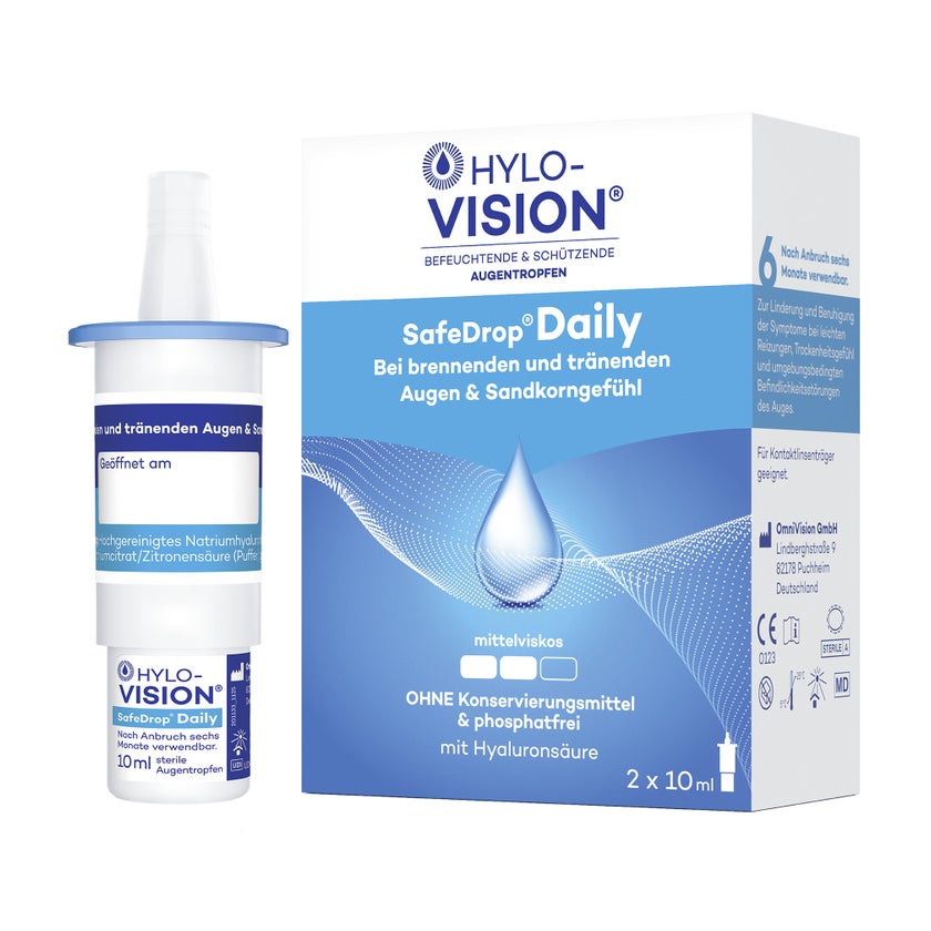 Hylo-vision Safedrop Daily Augentropfen 2X10 ml