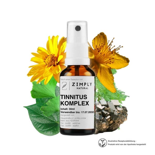 ZIMPLY NATURAL Tinnitus Komplex - Pflanzenbasierte Rezeptur 30 ml