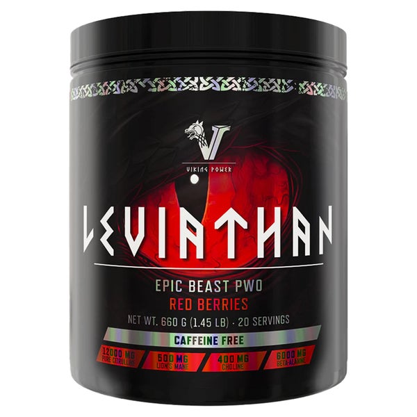 Viking Power Leviathan Hardcore Caffeine Free - Red Berries 660 g